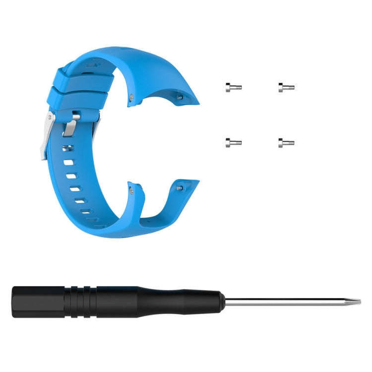 Silicone  Watch Band for SUUNTO Trainer Wrist HR(Sky Blue)