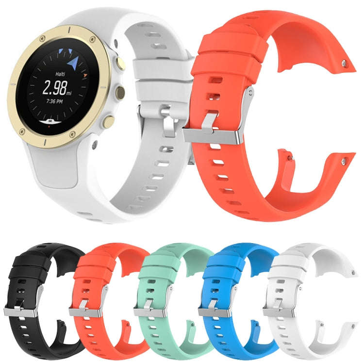 Silicone  Watch Band for SUUNTO Trainer Wrist HR(White)