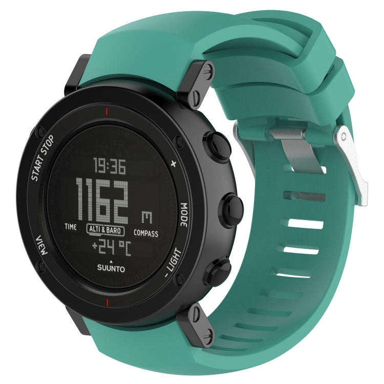 Silicone  Watch Band for SUUNTO Core ALU Black(Mint Green)