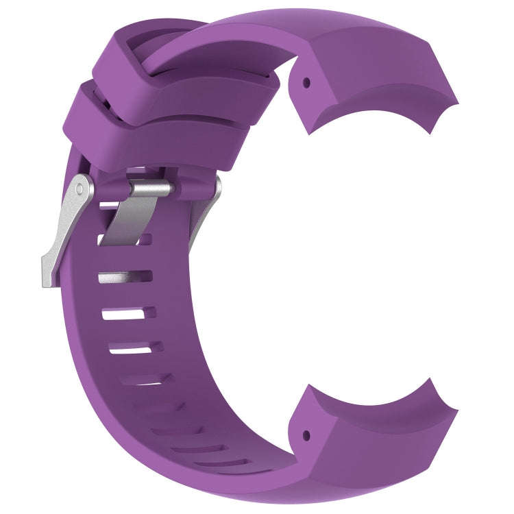 Silicone  Watch Band for SUUNTO Core ALU Black(Purple)