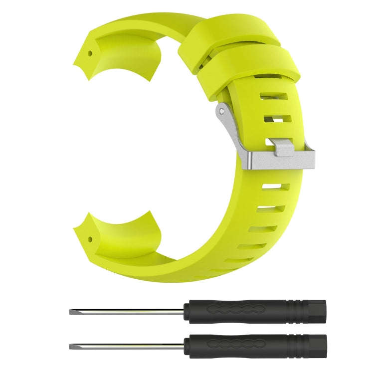 Silicone  Watch Band for SUUNTO Core ALU Black(Cyan)