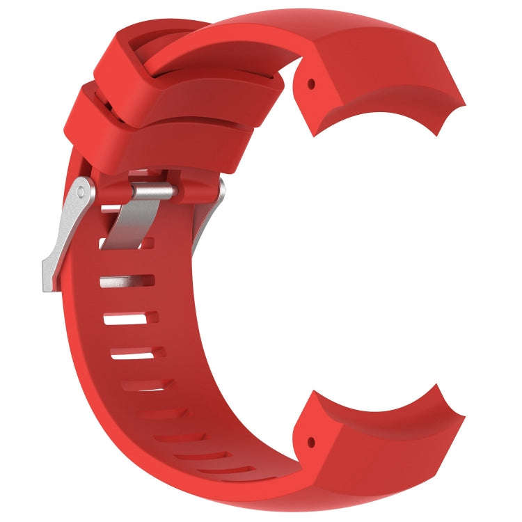 Silicone  Watch Band for SUUNTO Core ALU Black(Red)