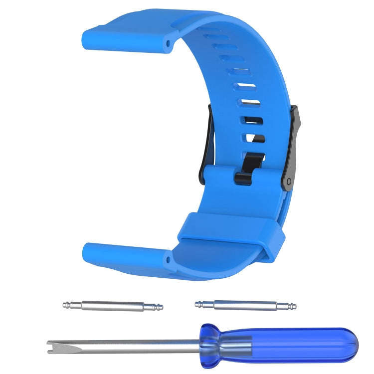 Silicone  Watch Band for SUUNTO Traverse(Blue)