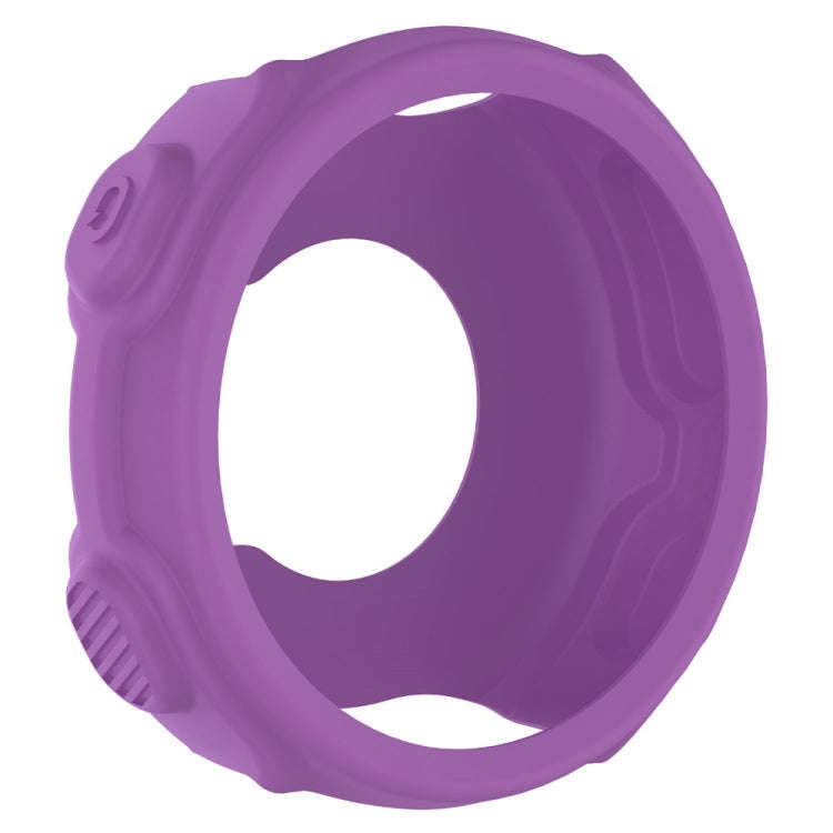 Solid Color Silicone Watch Protective Case for Garmin F235 / F750(Purple)
