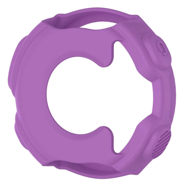 Solid Color Silicone Watch Protective Case for Garmin F235 / F750(Purple)