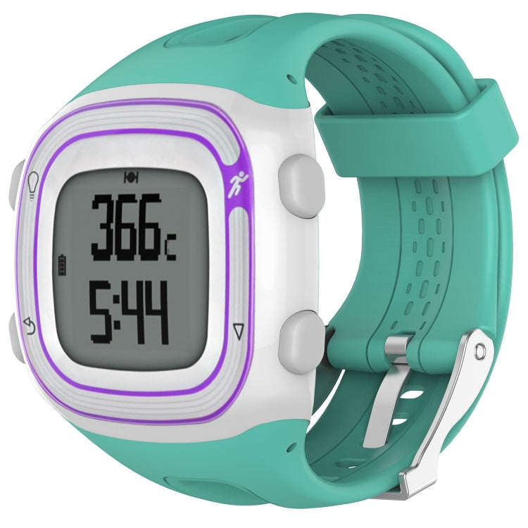 Male Style Silicone Sport Watch Band for Garmin Forerunner 10 / 15(Mint Green)
