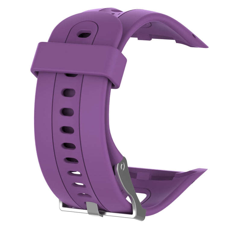 Male Style Silicone Sport Watch Band for Garmin Forerunner 10 / 15(Purple)
