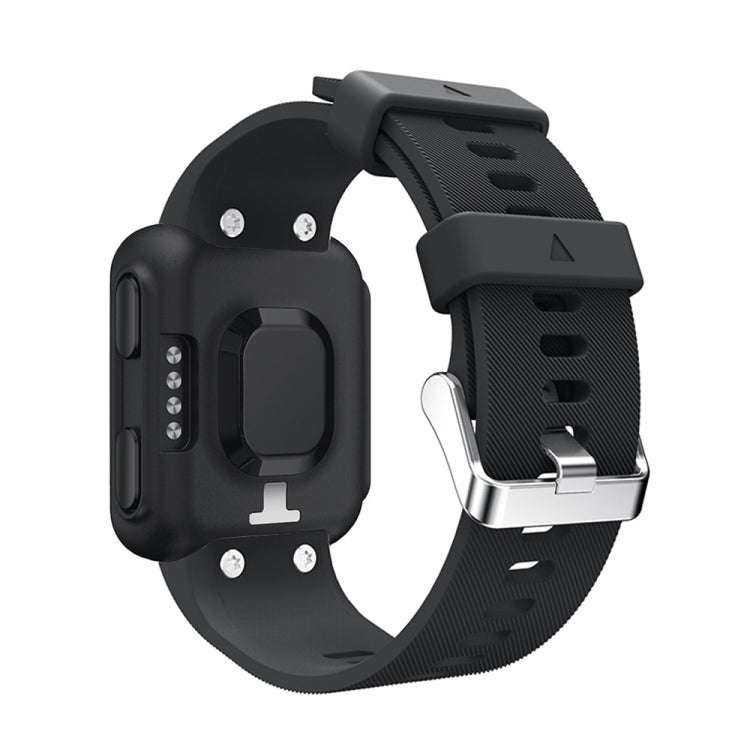 Silicone Sport Watch Band for Garmin Forerunner 35(Black)