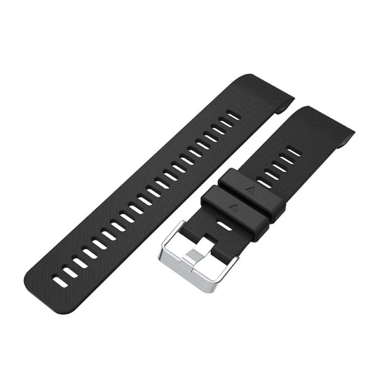 Silicone Sport Watch Band for Garmin Forerunner 35(Black)