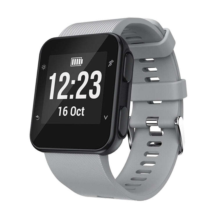 Silicone Sport Watch Band for Garmin Forerunner 35(Grey)
