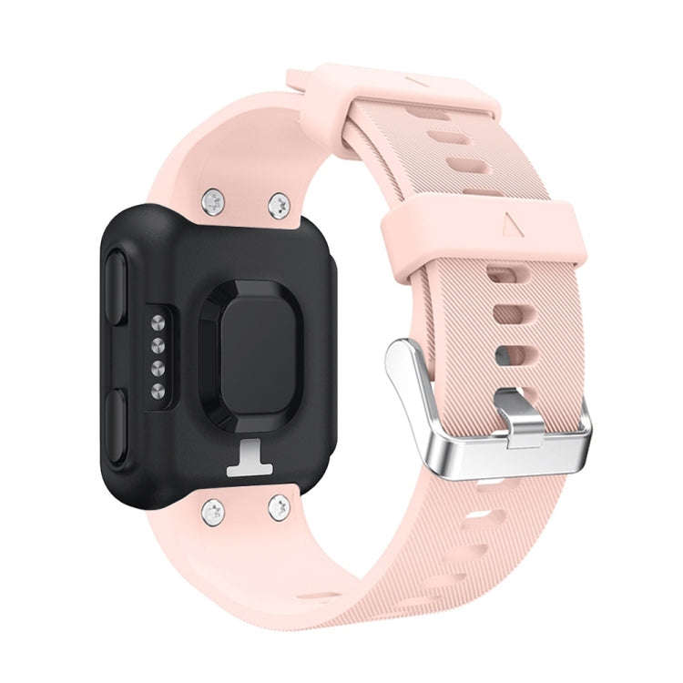 Silicone Sport Watch Band for Garmin Forerunner 35(Light Pink)