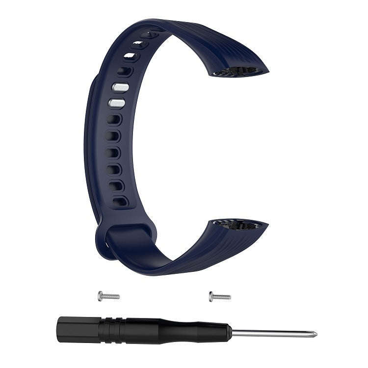 Silicone  Watch Band for Huawei Honor Band 3(Dark Blue)