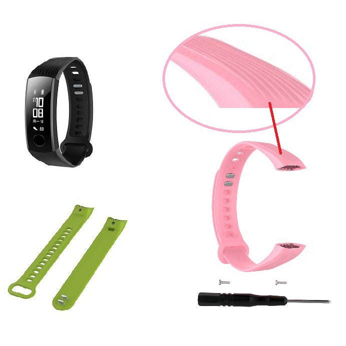 Silicone  Watch Band for Huawei Honor Band 3(White)