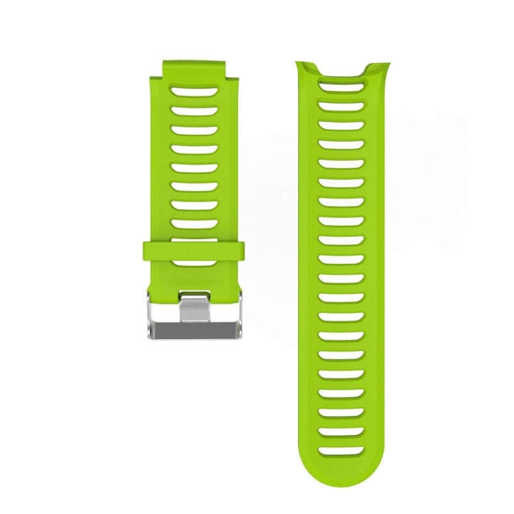Solid Color Silicone Watch Band for Garmin Forerunner 910XT(Green)