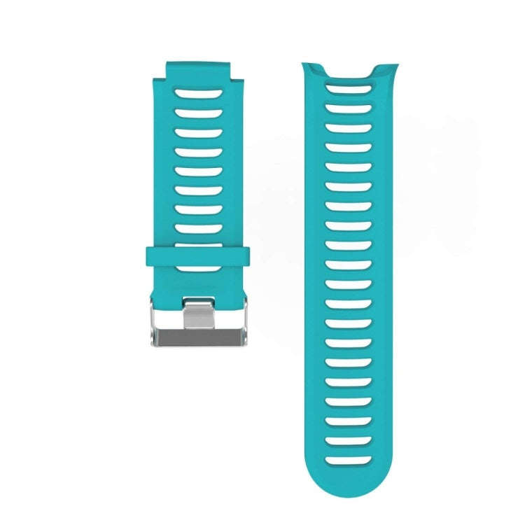 Solid Color Silicone Watch Band for Garmin Forerunner 910XT(Mint Green)