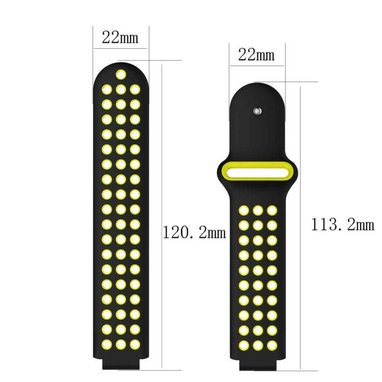 Double Colour Silicone Sport Watch Band for Garmin Forerunner 220 / Approach S5 / S20(Pink + White)