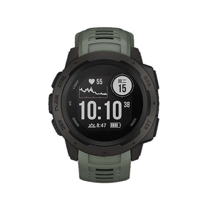 Silicone Watch Band for Garmin Instinct 22mm, Host not Included(Army Green)
