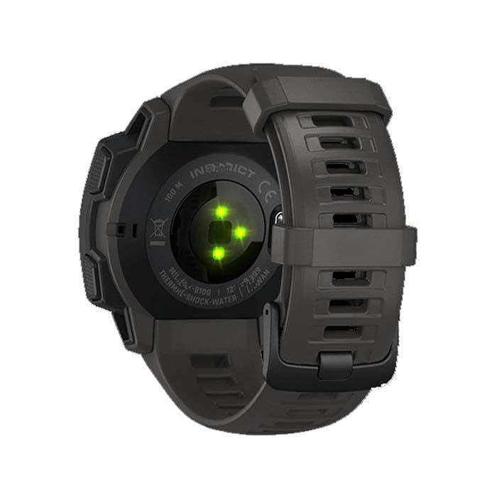 Silicone Watch Band for Garmin Instinct 22mm, Host not Included(Black)