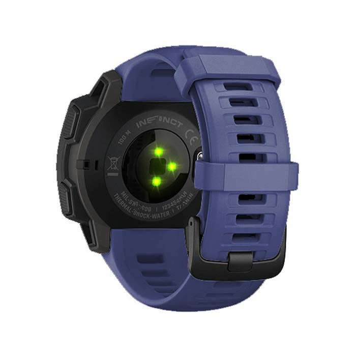 Silicone Watch Band for Garmin Instinct 22mm, Host not Included(Dark Blue)