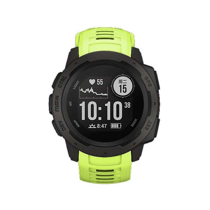 Silicone Watch Band for Garmin Instinct 22mm, Host not Included(Green)