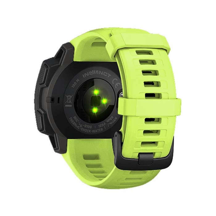 Silicone Watch Band for Garmin Instinct 22mm, Host not Included(Green)
