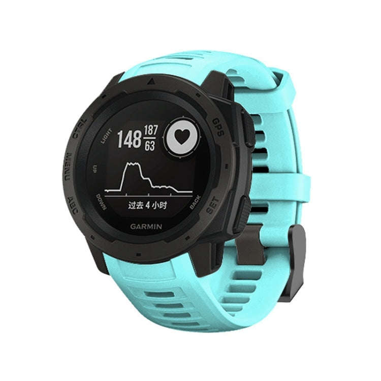 Silicone Watch Band for Garmin Instinct 22mm, Host not Included(Mint Green)