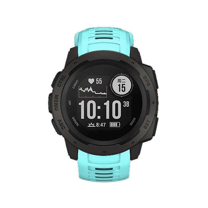 Silicone Watch Band for Garmin Instinct 22mm, Host not Included(Mint Green)