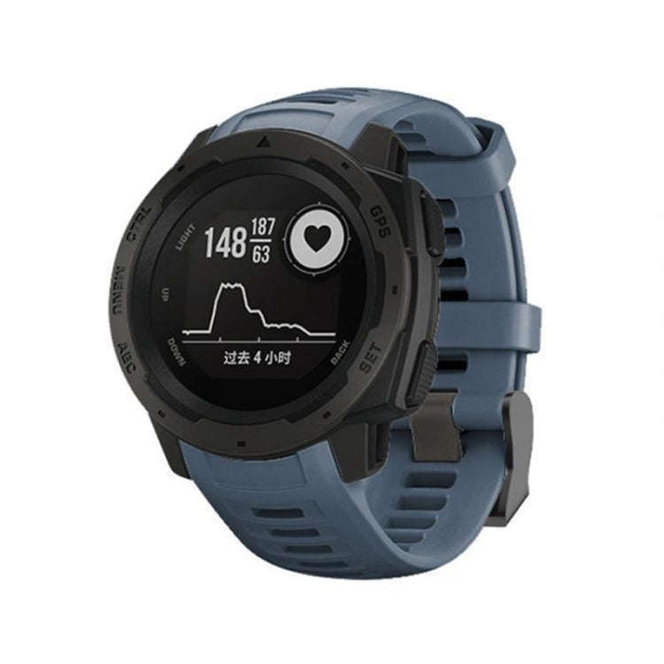 Silicone Watch Band for Garmin Instinct 22mm, Host not Included(Navy Blue)
