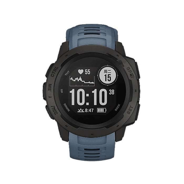 Silicone Watch Band for Garmin Instinct 22mm, Host not Included(Navy Blue)