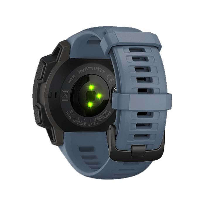 Silicone Watch Band for Garmin Instinct 22mm, Host not Included(Navy Blue)