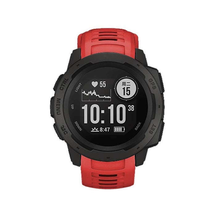 Silicone Watch Band for Garmin Instinct 22mm, Host not Included(Red)