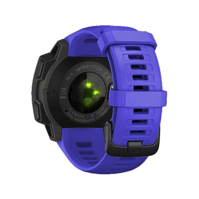 Silicone Watch Band for Garmin Instinct 22mm, Host not Included(Sapphire Blue)