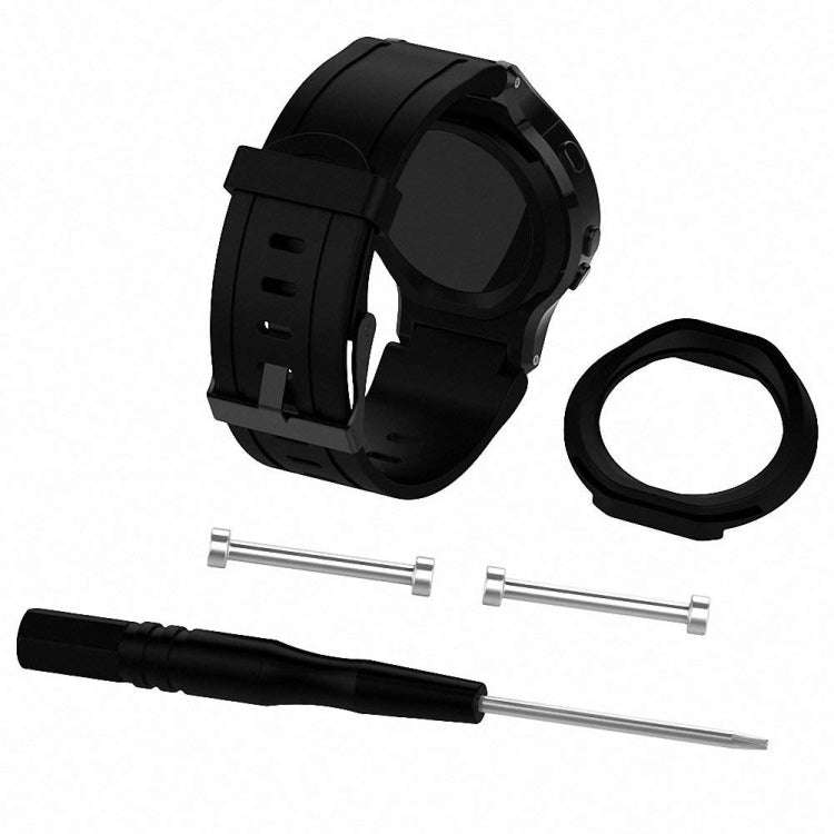 Silicone Sport Watch Band for Garmin Forerunner 225(Black)