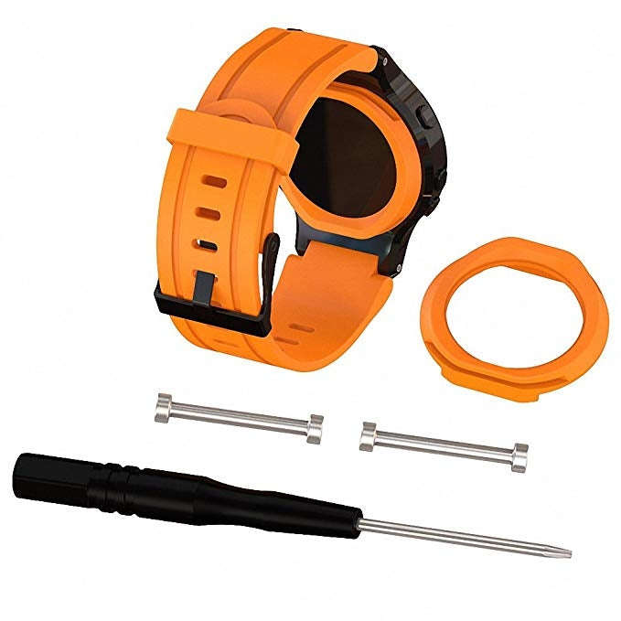 Silicone Sport Watch Band for Garmin Forerunner 225(Orange)