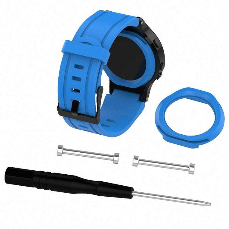 Silicone Sport Watch Band for Garmin Forerunner 225(Blue)