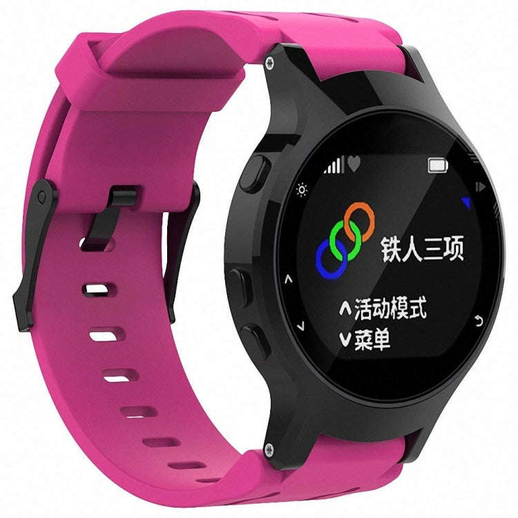 Silicone Sport Watch Band for Garmin Forerunner 225(Rose Red)