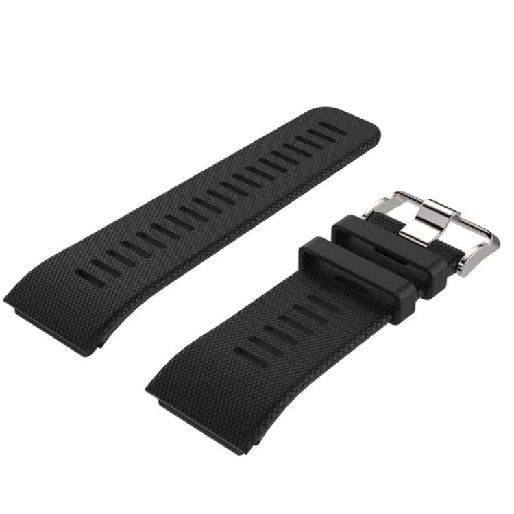 Silicone Sport Watch Band for Garmin Vivoactive HR(Black)
