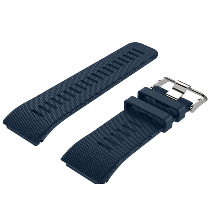 Silicone Sport Watch Band for Garmin Vivoactive HR(Dark Blue)