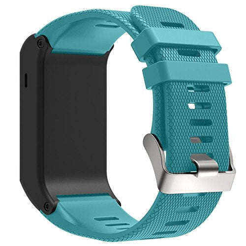 Silicone Sport Watch Band for Garmin Vivoactive HR(Tiffany Blue)