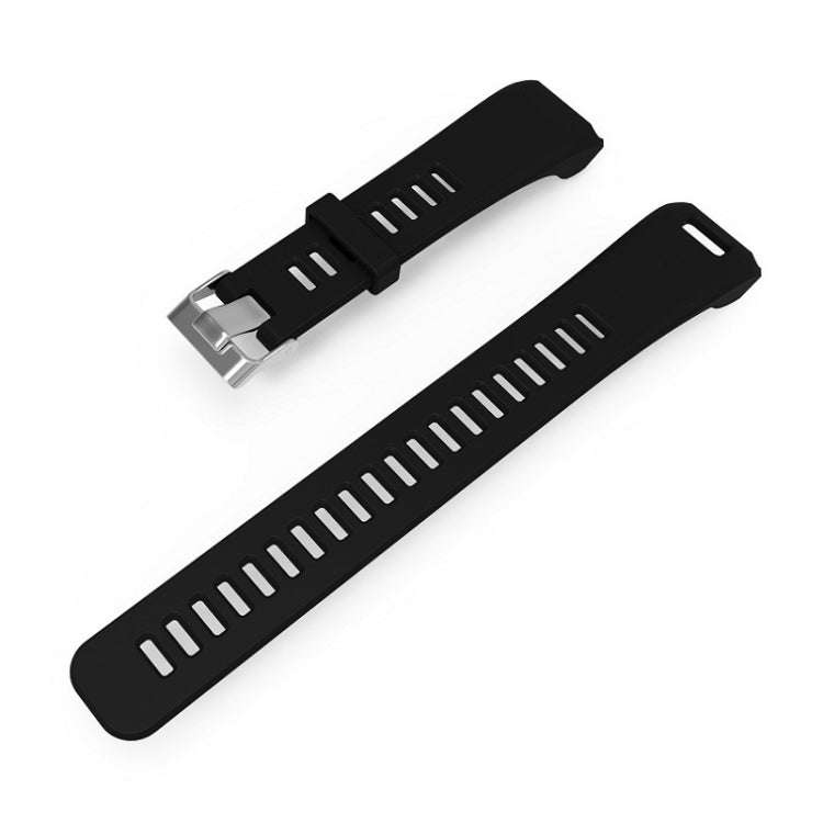 Silicone Sport Watch Band for Garmin Vivosmart HR(Black)