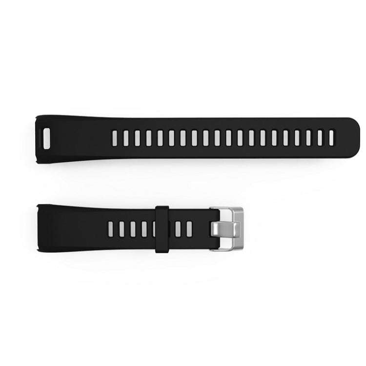 Silicone Sport Watch Band for Garmin Vivosmart HR(Black)