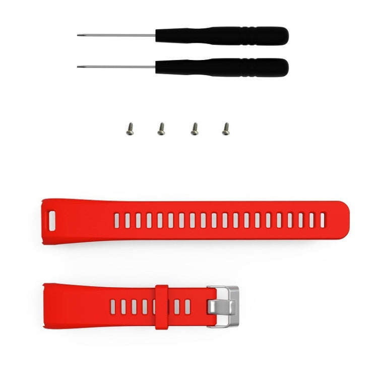 Silicone Sport Watch Band for Garmin Vivosmart HR (Red)