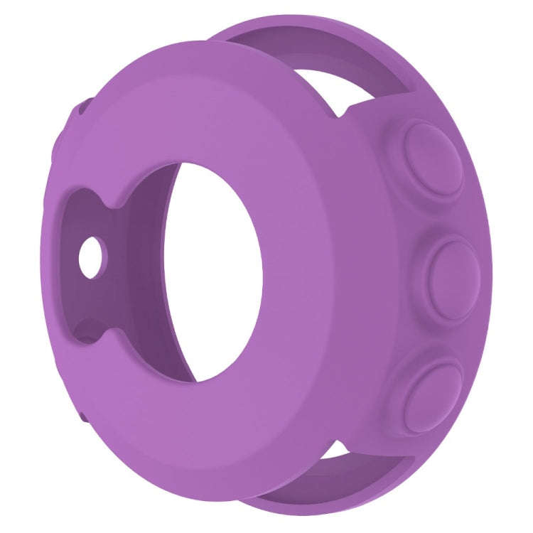 Solid Color Silicone Watch Protective Case for Garmin Fenix 5(Purple)
