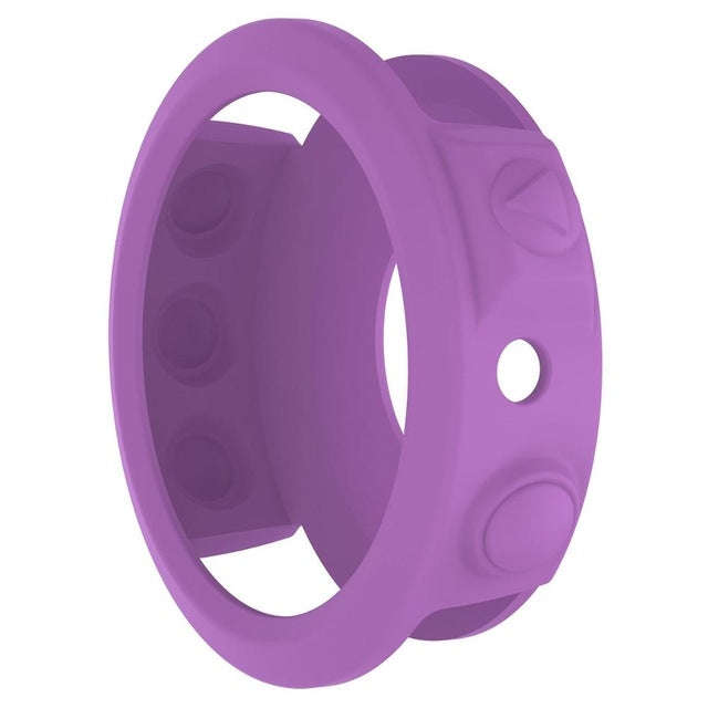 Solid Color Silicone Watch Protective Case for Garmin Fenix 5(Purple)