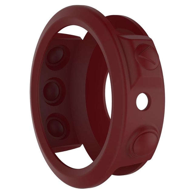 Solid Color Silicone Watch Protective Case for Garmin Fenix 5(Red)