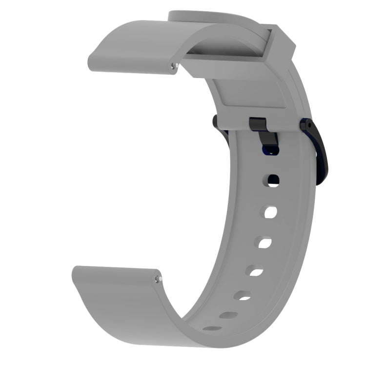 Silicone Glossy Sport Watch Band for Huami Amazfit Bip Lite Version 20mm(Grey)