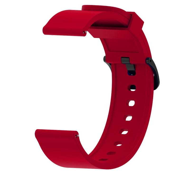 Silicone Glossy Sport Watch Band for Huami Amazfit Bip Lite Version 20mm(Red)
