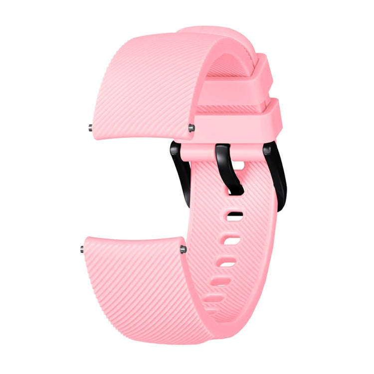 Crazy Horse Texture Silicone Watch Band for Huami Amazfit Bip Lite Version 20mm(Pink)