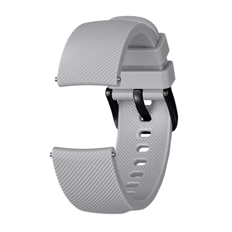 Crazy Horse Texture Silicone Watch Band for Huami Amazfit Bip Lite Version 20mm(Grey)