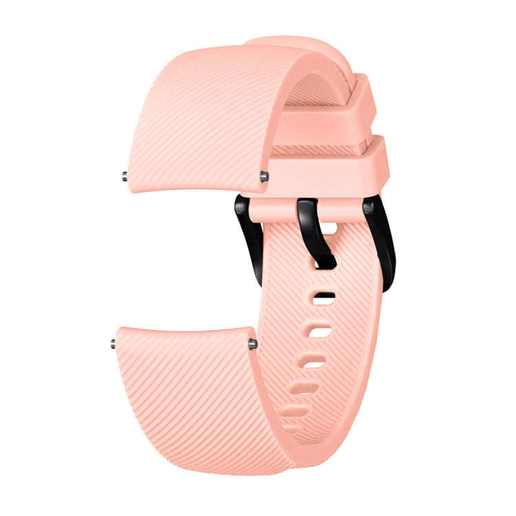 Crazy Horse Texture Silicone Watch Band for Huami Amazfit Bip Lite Version 20mm(Light Pink)